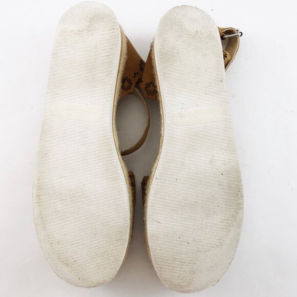 VINCE CAMUTO Breshan Suede Espadrille Closed Toe Platform Sandal 9 - Picture 11 of 12